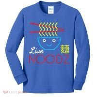 Live Noodz Noods Ramen Noodle Pho Funny Cute Gift Kids Long Sleeve Shirt thumb 0