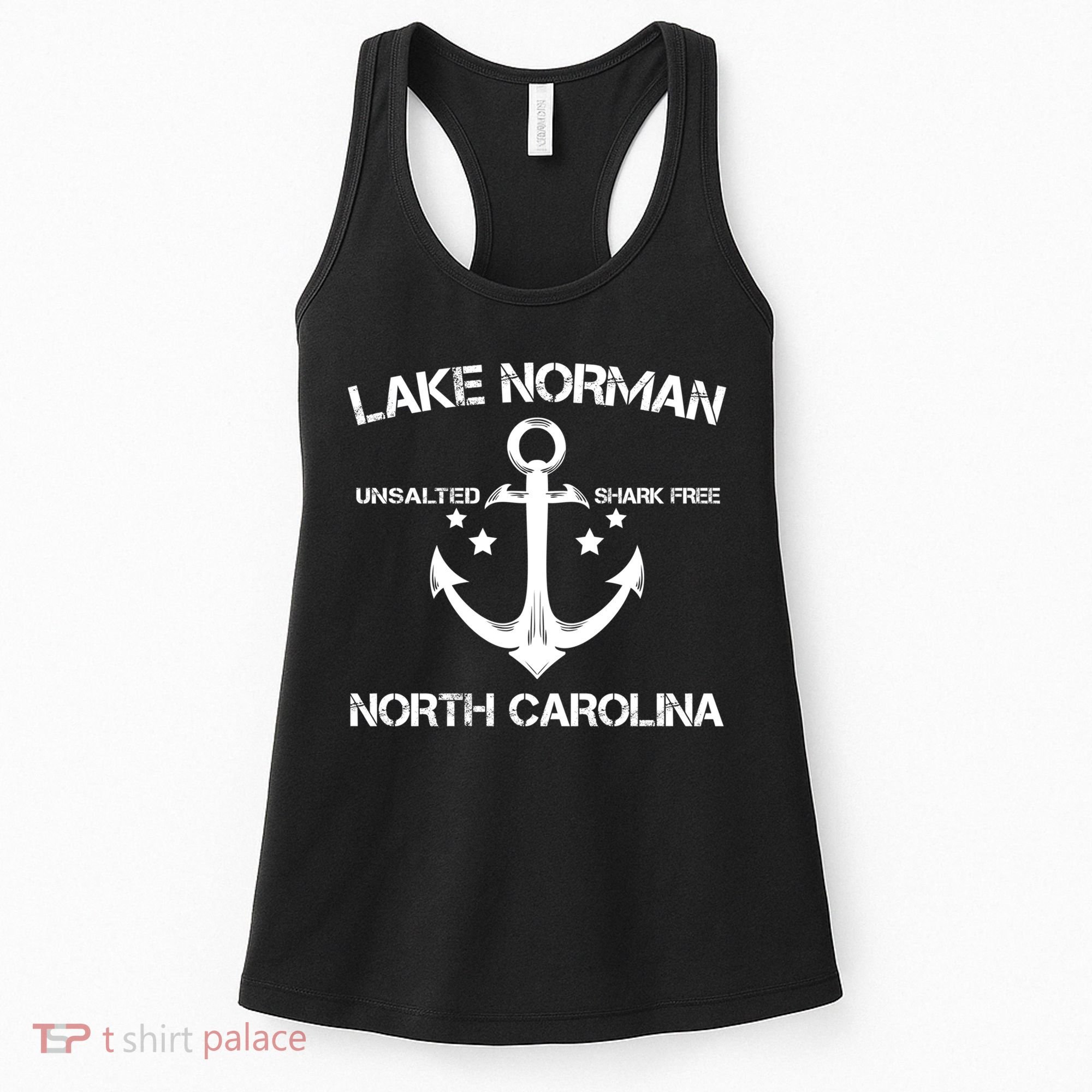 Lake Norman North Carolina Funny Fishing Camping Summer Gift Great Gift Women's Tank Top