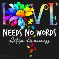Love Needs No Words – Autism Awareness Puzzle Autism Symbol Cool Gift Bucket Hat thumb 4