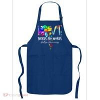 Love Needs No Words – Autism Awareness Puzzle Autism Symbol Cool Gift Apron thumb 0