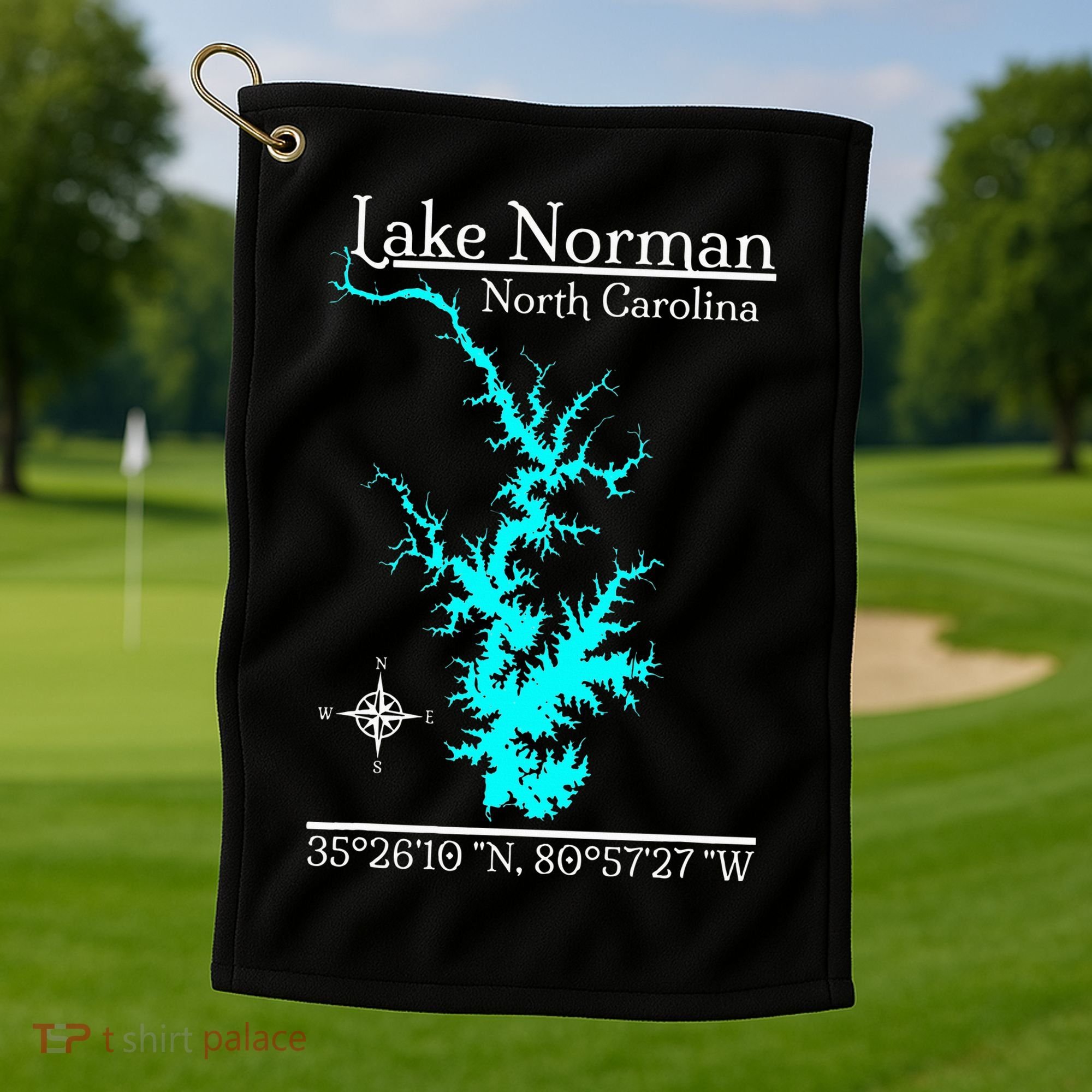 Lake Norman North Carolina Golf Towel