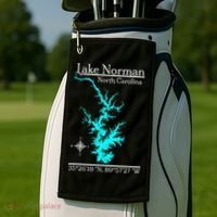 Lake Norman North Carolina Golf Towel thumb 2
