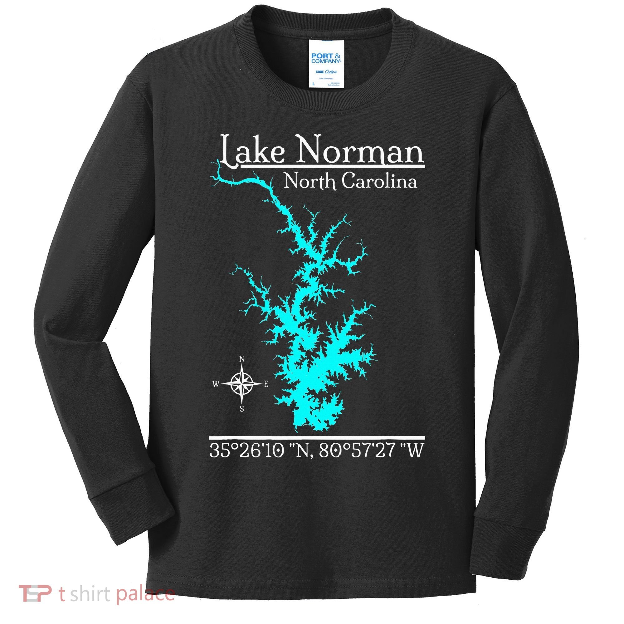 Lake Norman North Carolina Kids Long Sleeve Shirt