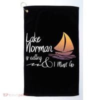 Lake Norman North Carolina Lake Is Calling Golf Towel thumb 0