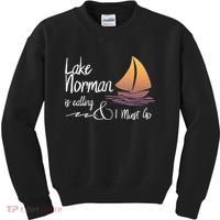 Lake Norman North Carolina Lake Is Calling Kids Sweatshirt thumb 0