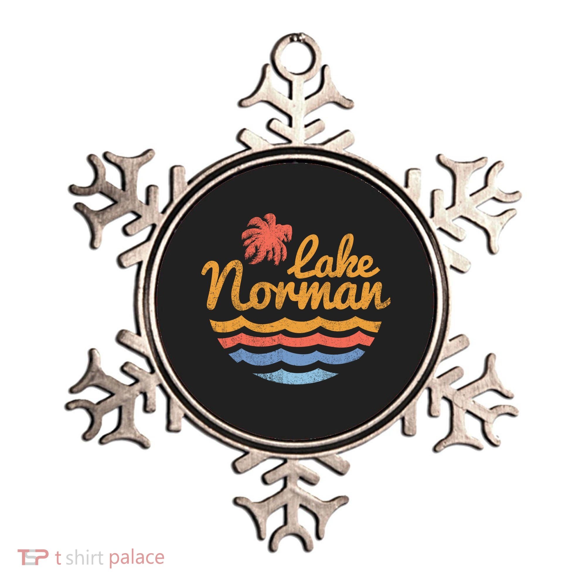 Lake Norman Retro Logo Ornament