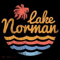 Lake Norman Retro Logo Ornament thumb 1