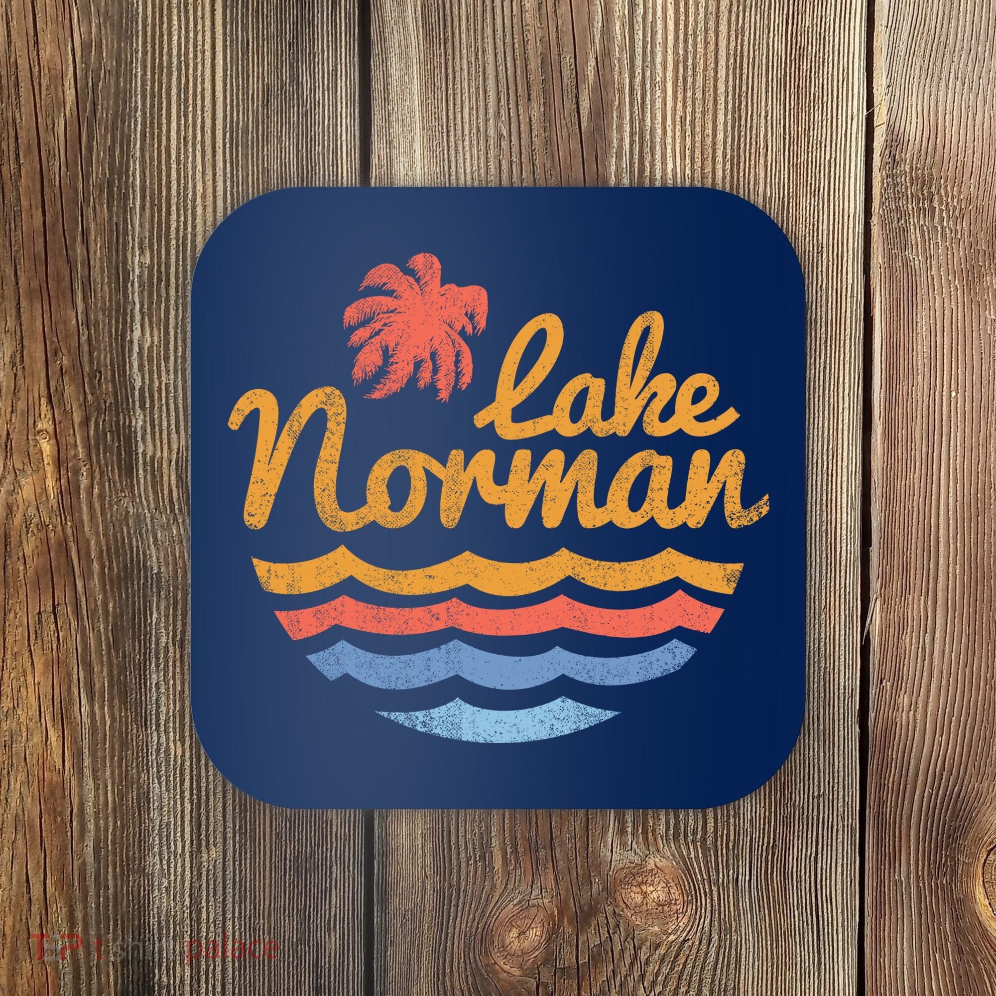 Lake Norman Retro Logo Coaster