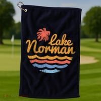 Lake Norman Retro Logo Golf Towel thumb 1