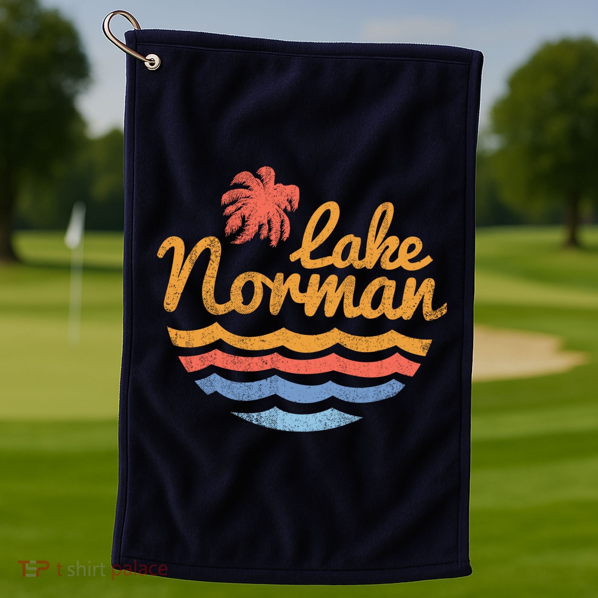 Lake Norman Retro Logo Golf Towel