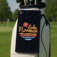 Lake Norman Retro Logo Golf Towel thumb 2