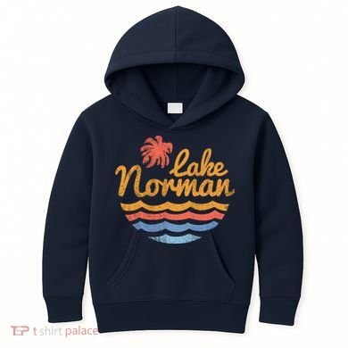Lake Norman Retro Logo Kids Hoodie
