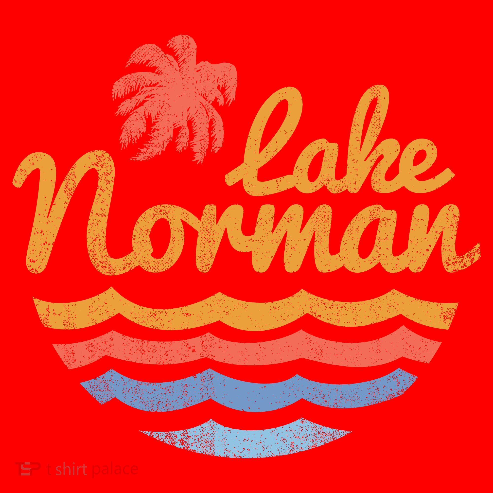 Lake Norman Retro Logo Santa Hat