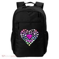 Love Nursing Rainbow Heart Collage Backpack thumb 0