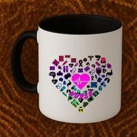 Love Nursing Rainbow Heart Collage Coffee Mug thumb 2