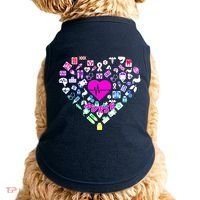 Love Nursing Rainbow Heart Collage Doggie Tank thumb 0