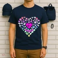 Love Nursing Rainbow Heart Collage T-Shirt thumb 6