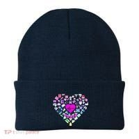 Love Nursing Rainbow Heart Collage Beanie thumb 0