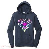 Love Nursing Rainbow Heart Collage Women's Hoodie thumb 0