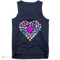 Love Nursing Rainbow Heart Collage Tank Top thumb 0