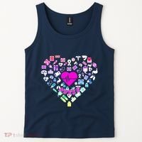 Love Nursing Rainbow Heart Collage Tank Top thumb 2