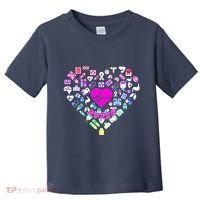 Love Nursing Rainbow Heart Collage Toddler T-Shirt thumb 0