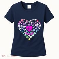Love Nursing Rainbow Heart Collage Women's T-Shirt thumb 0