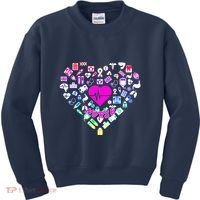 Love Nursing Rainbow Heart Collage Kids Sweatshirt thumb 0