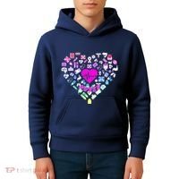Love Nursing Rainbow Heart Collage Kids Hoodie thumb 4