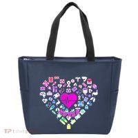 Love Nursing Rainbow Heart Collage Tote Bag thumb 0
