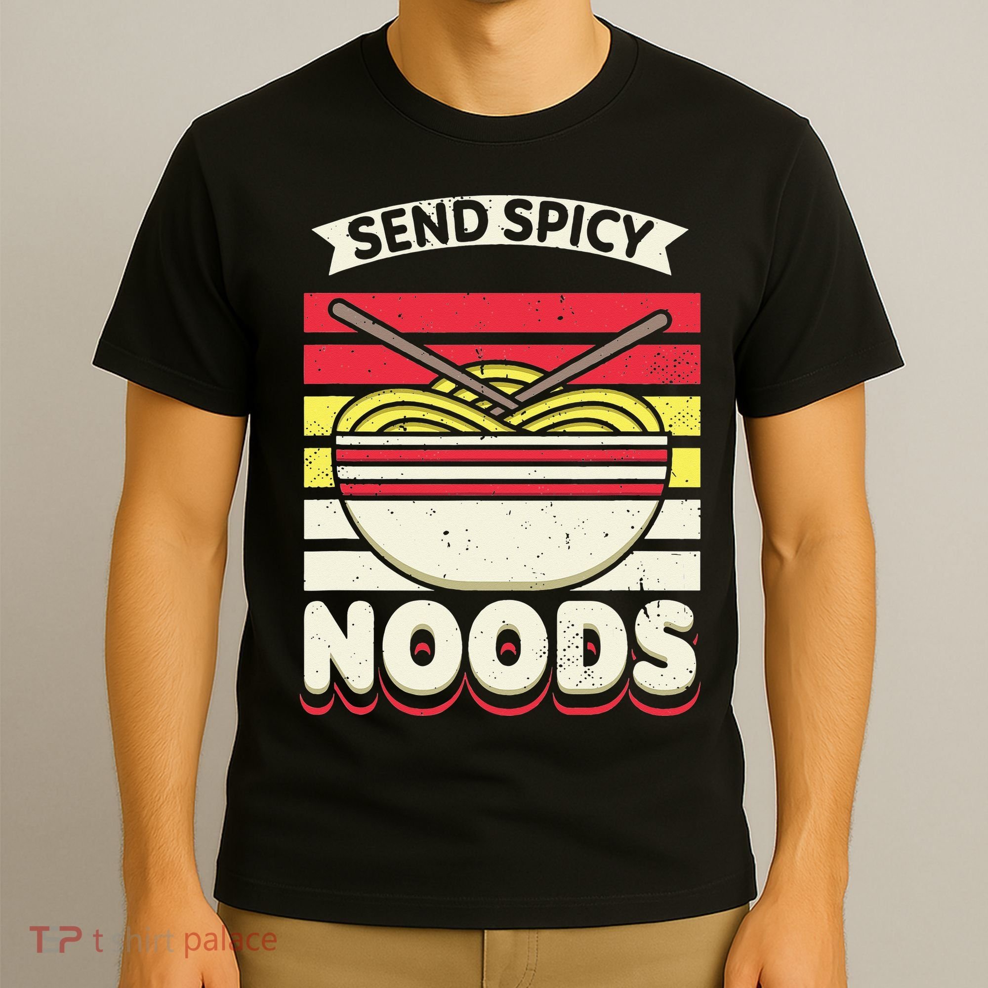 Love Noods Send Noodles Joke Ra Fan T-Shirt