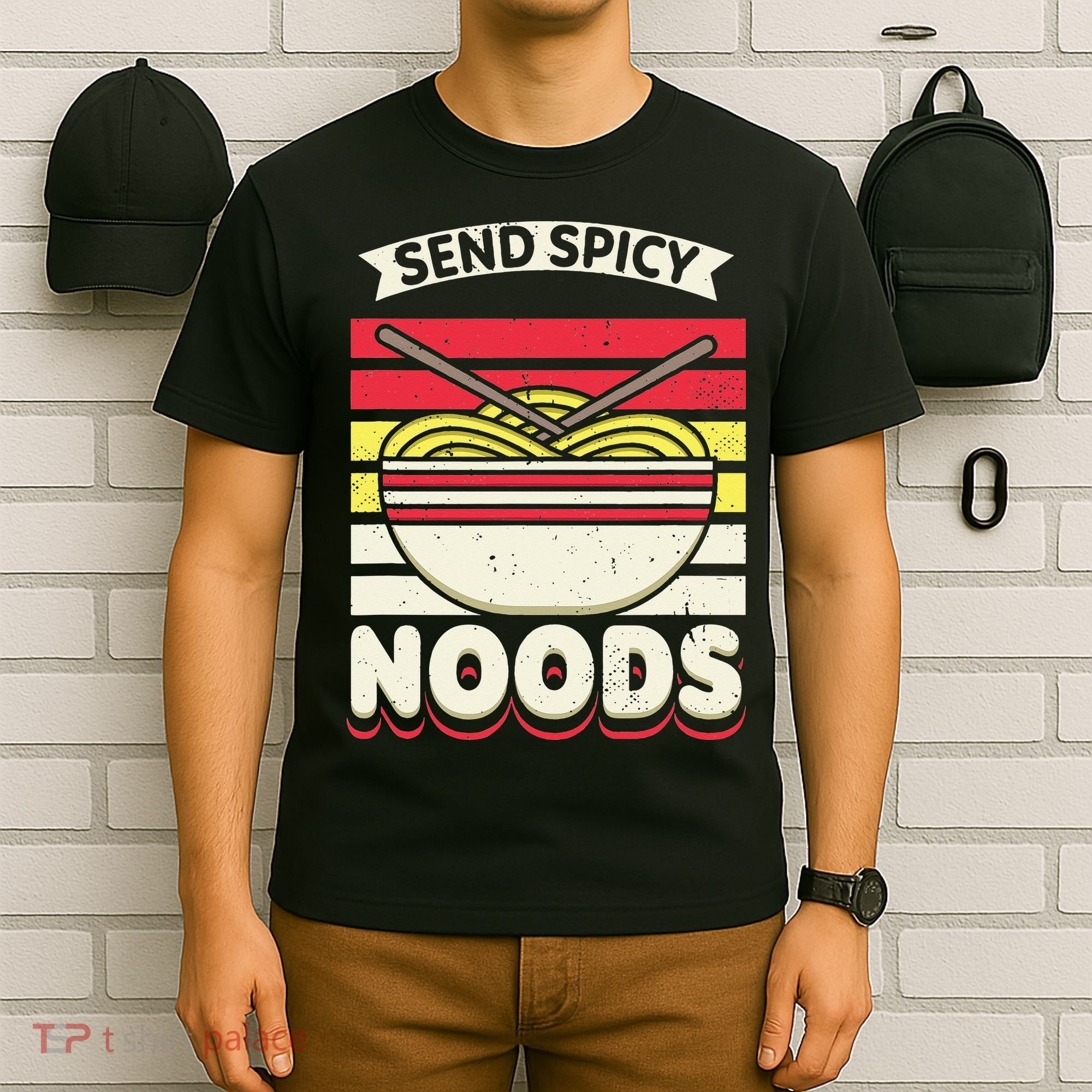 Love Noods Send Noodles Joke Ra Fan T-Shirt