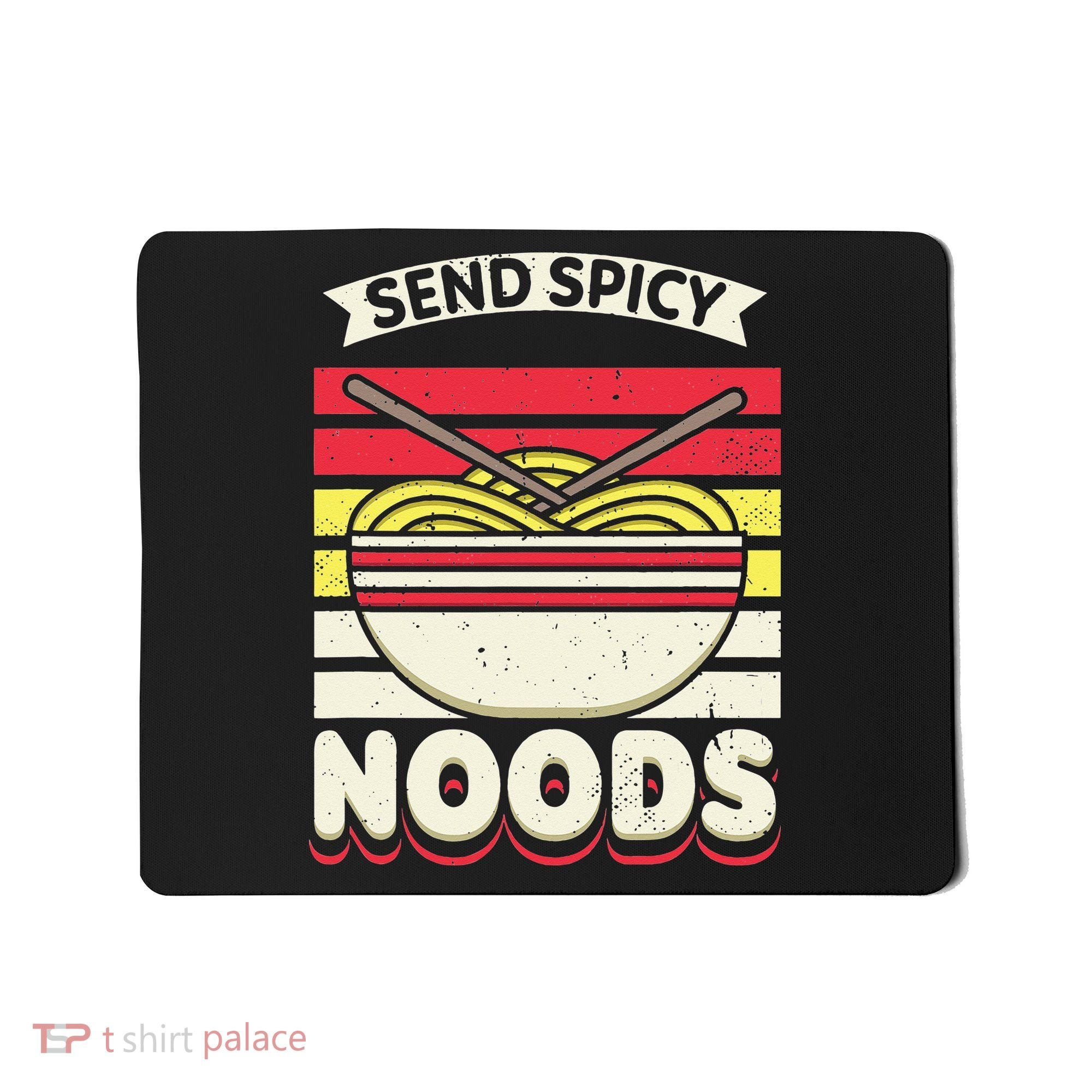 Love Noods Send Noodles Joke Ra Fan Mousepad