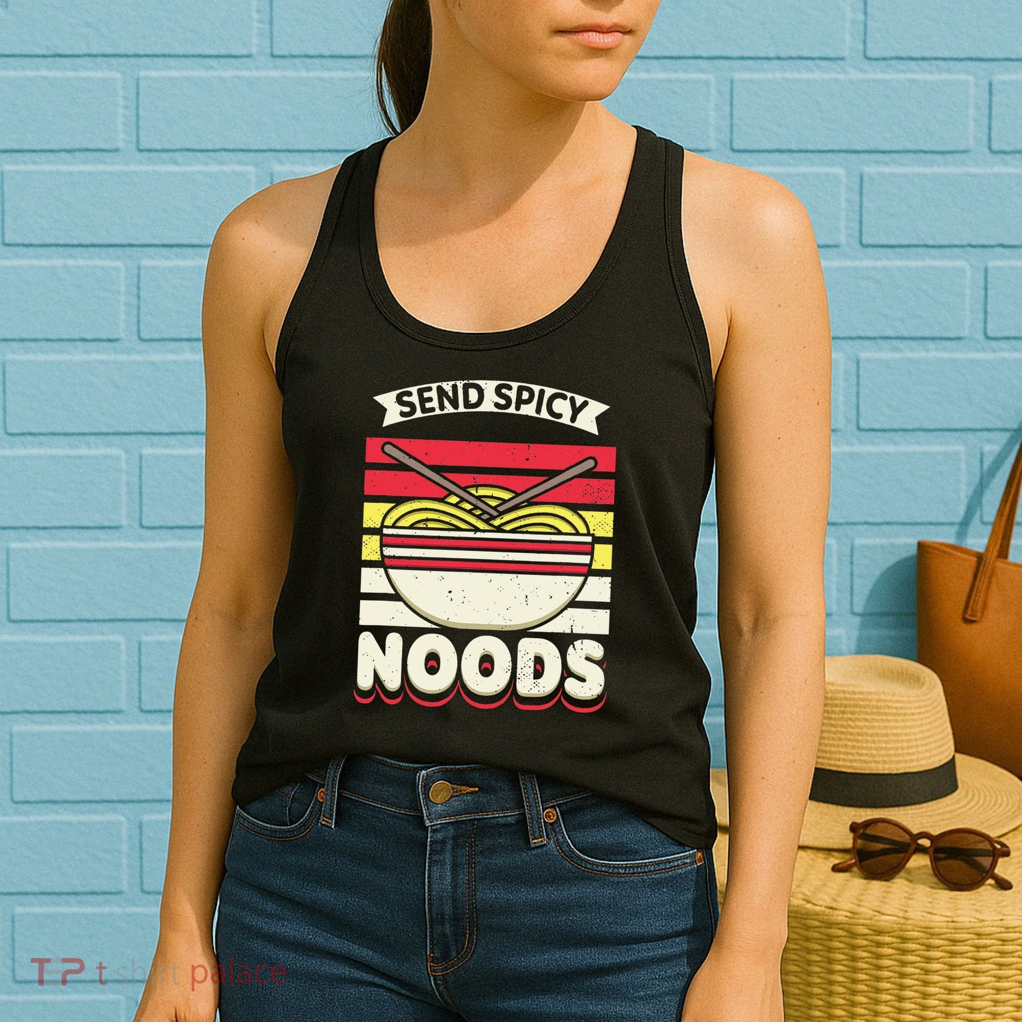 Love Noods Send Noodles Joke Ra Fan Women's Tank Top