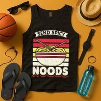 Love Noods Send Noodles Joke Ra Fan Tank Top thumb 4