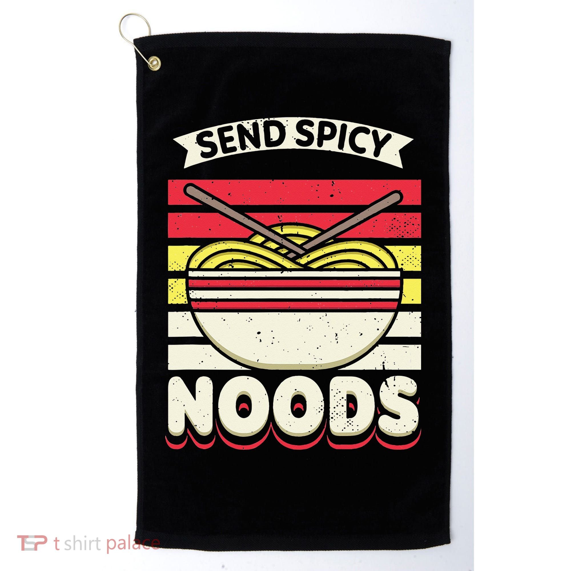 Love Noods Send Noodles Joke Ra Fan Golf Towel