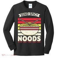 Love Noods Send Noodles Joke Ra Fan Kids Long Sleeve Shirt thumb 0
