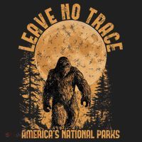 Leave No Trace America National Parks Big Foot Beanie thumb 2
