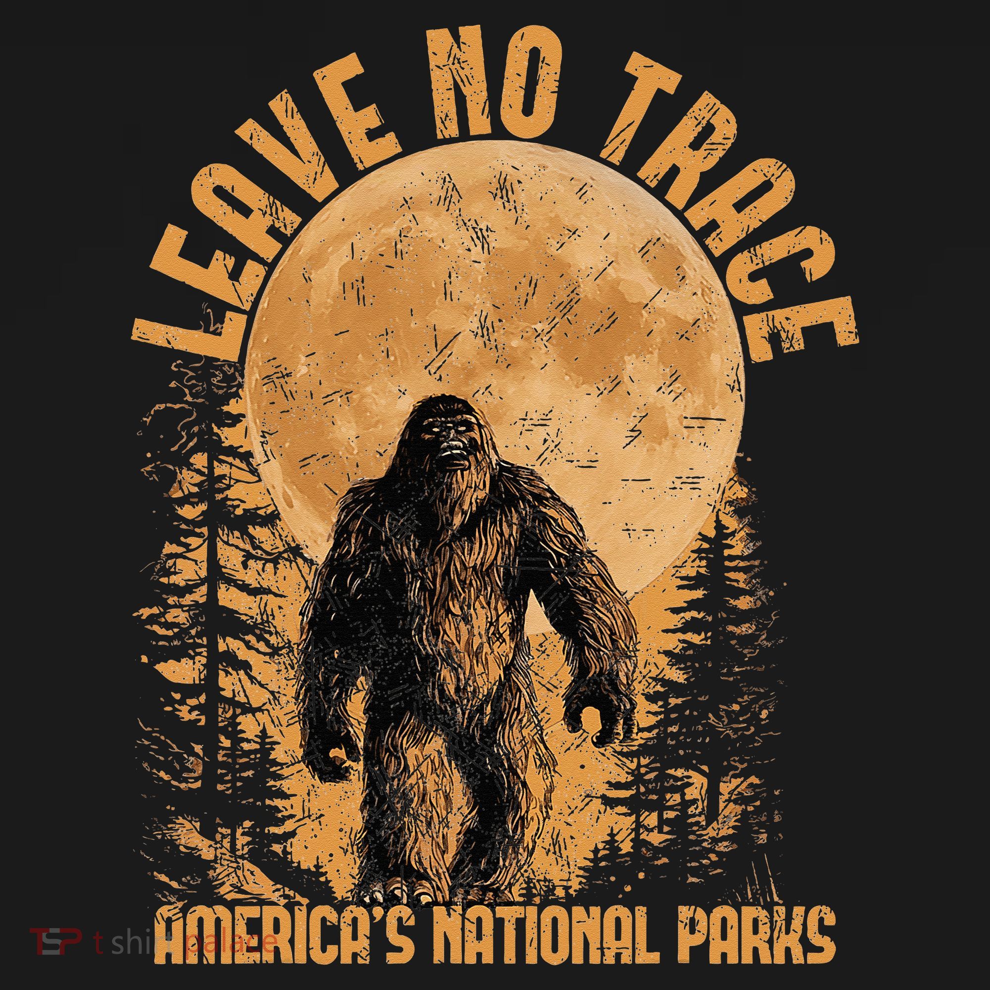 Leave No Trace America National Parks Big Foot Women's Hoodie