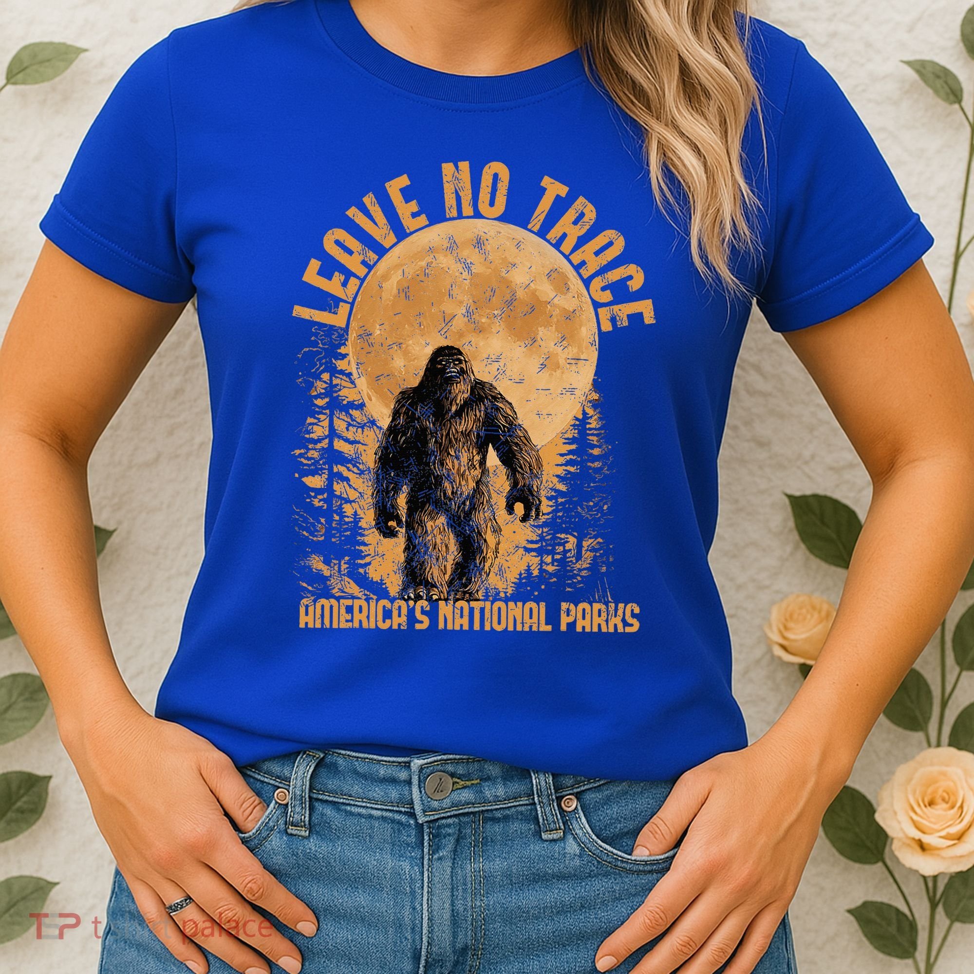 Leave No Trace America National Parks Big Foot Women's T-Shirt