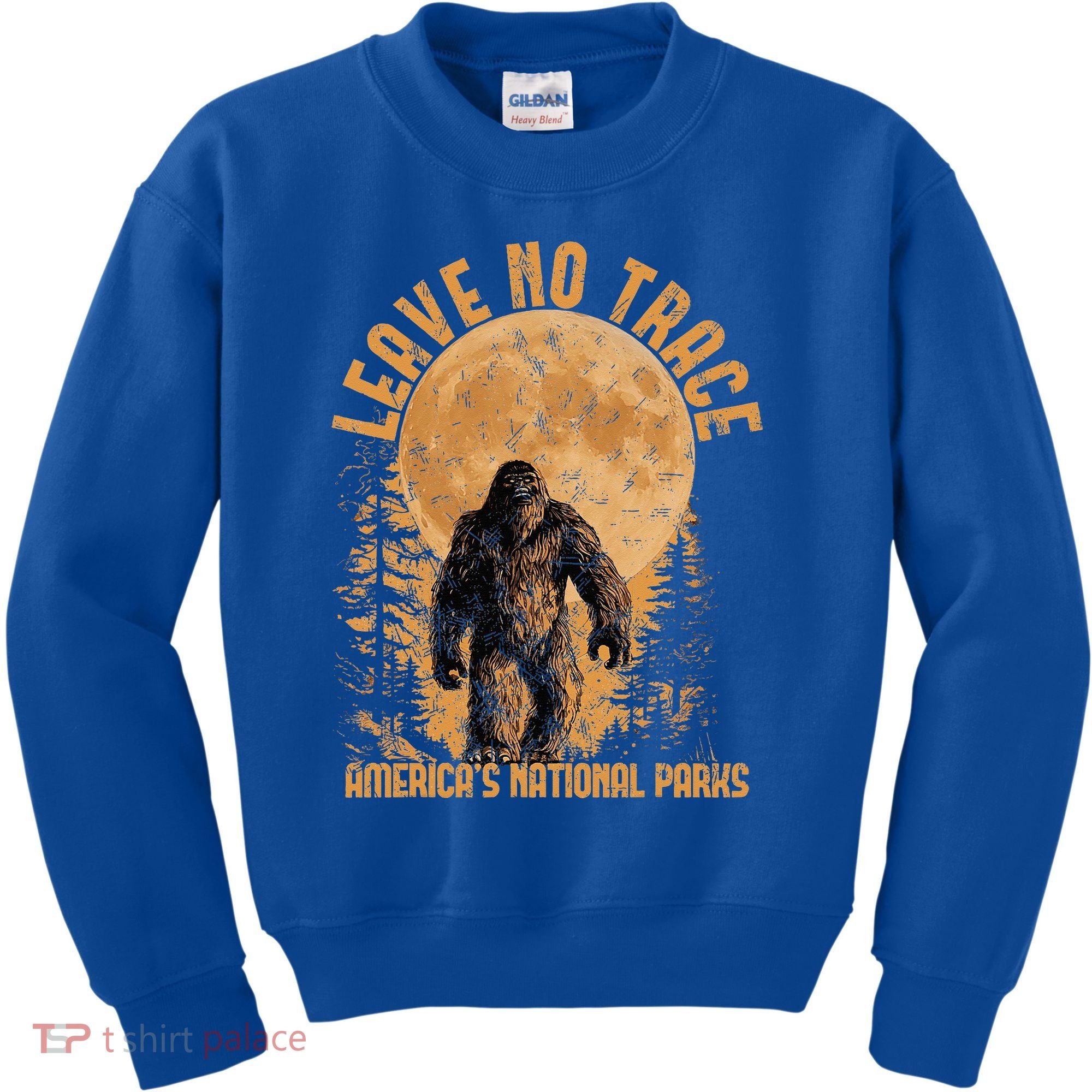 Leave No Trace America National Parks Big Foot Kids Sweatshirt