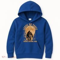Leave No Trace America National Parks Big Foot Kids Hoodie thumb 0