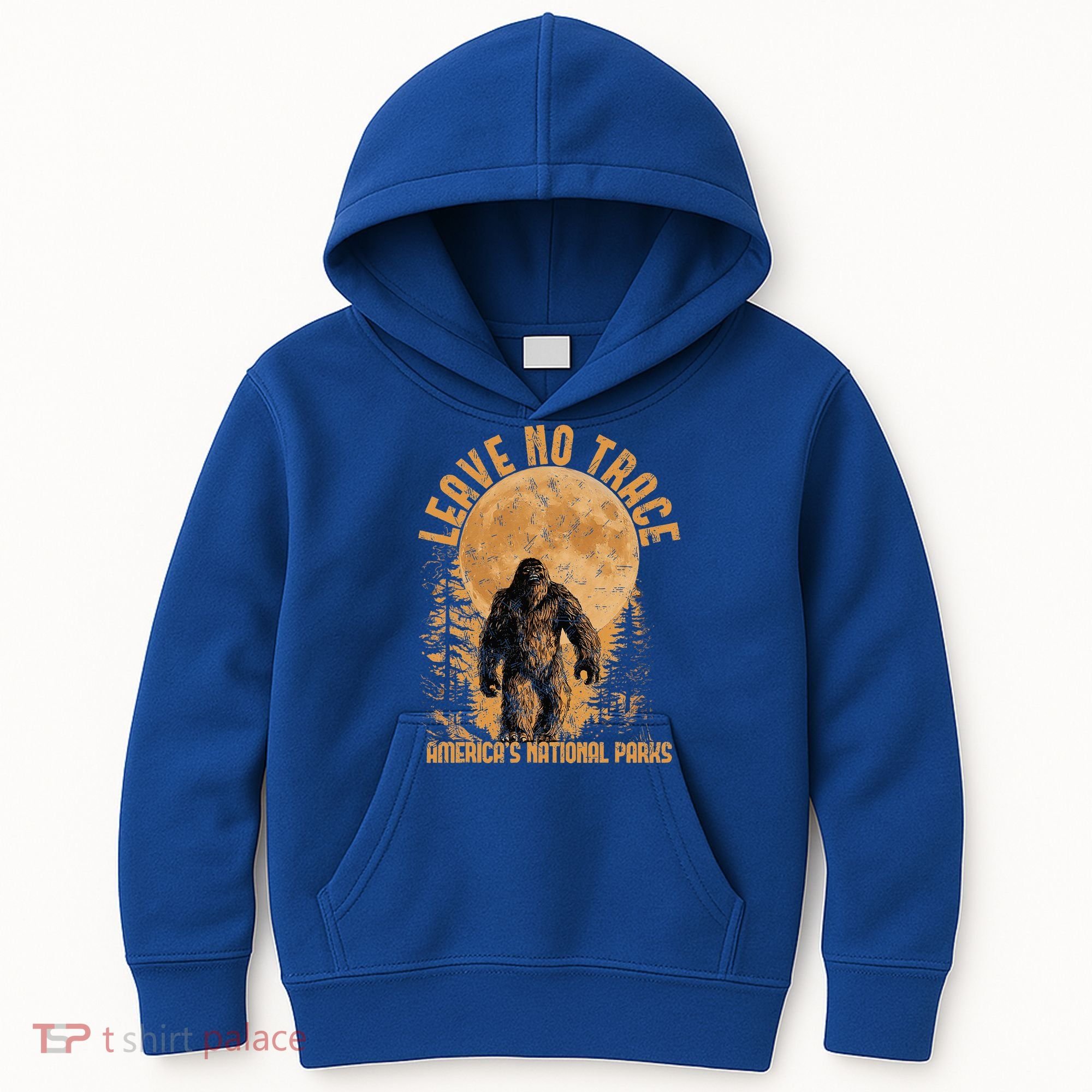 Leave No Trace America National Parks Big Foot Kids Hoodie