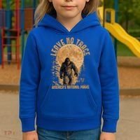 Leave No Trace America National Parks Big Foot Kids Hoodie thumb 3