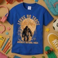 Leave No Trace America National Parks Big Foot Kids T-Shirt thumb 3