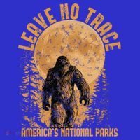 Leave No Trace America National Parks Big Foot Kids T-Shirt thumb 4