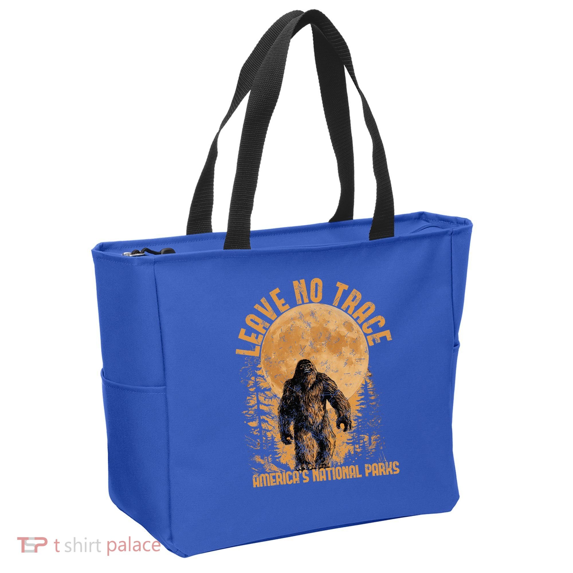 Leave No Trace America National Parks Big Foot Tote Bag