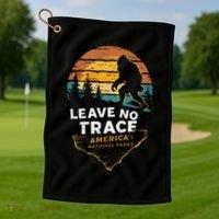 Leave No Trace AmericaS National Parks Golf Towel thumb 1