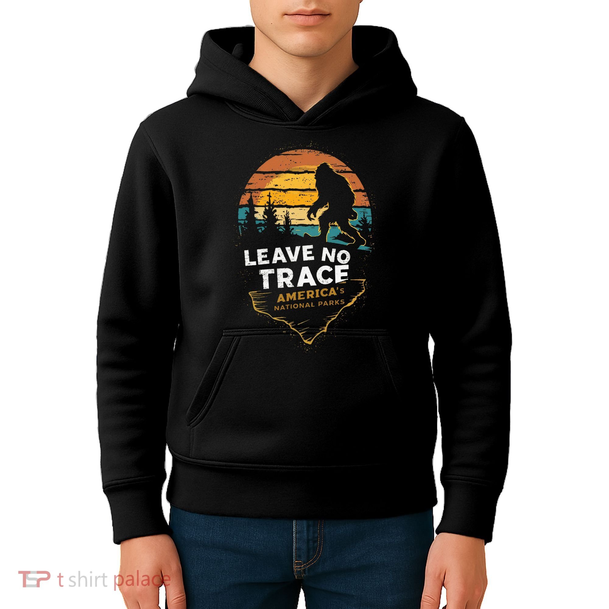 Leave No Trace AmericaS National Parks Kids Hoodie