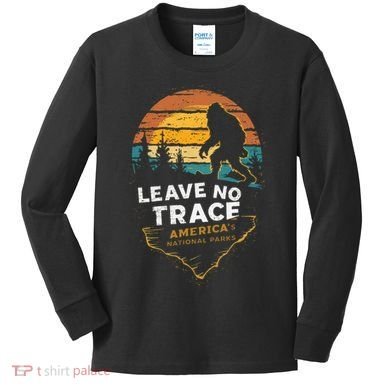 Leave No Trace AmericaS National Parks Kids Long Sleeve Shirt